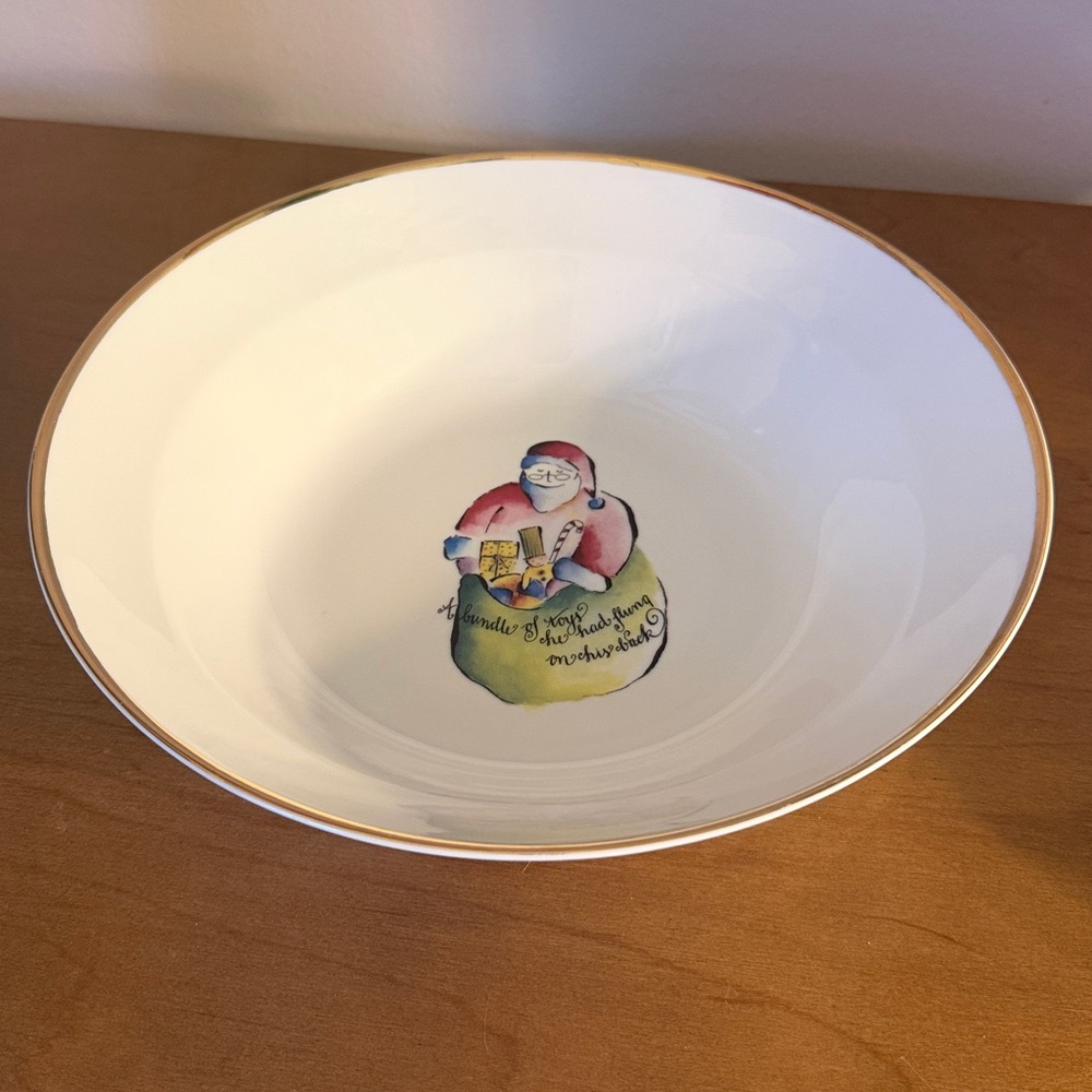 Rosanna Holiday Serving Dish the Night Before Christmas. - Picture 3 of 8